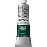  Winsor & Newton 1916692 37ml Griffin Alquido color Tube - Viridian