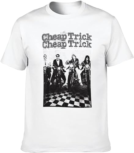 [Aeecare] チープ・トリック Tシャツ 半袖 メンズ レディース Cheap Trick プリントtシャツ 夏服 ロゴ入り スリーブTシャツ 柔らかい