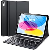 CHESONA Keyboard Case for iPad (A16) 11th 2025/10th Generation 10.9-inch 2022, Magnetic Detachable Wireless Keyboard, Stand Folio Keyboard Cover with Pencil Holder, Thin & Light, Black