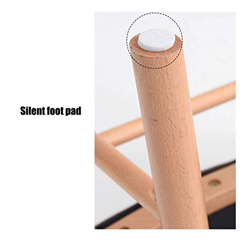 Asiento cómodo tapizado y reposapiés multifunción para salón 8