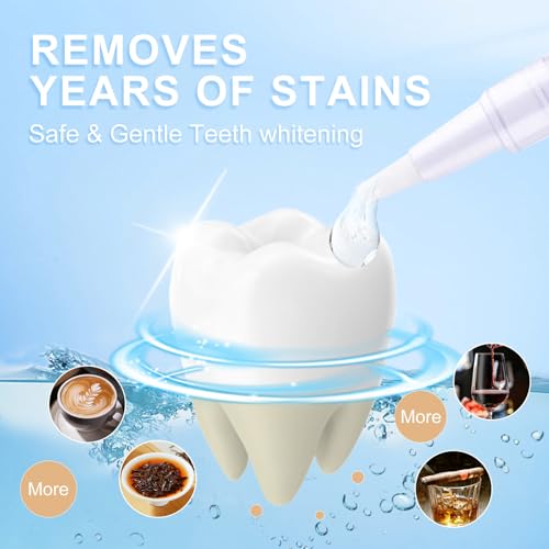 Image of Teeth Whitening Pen(4 Pens),Effective Whitening Gel for Adults,No Sensitivity Teeth Whitener,Mint Flavor Teeth Whitening Gel Pen
