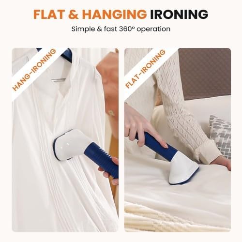 Clothes Steamer - Powerful Standing Garment Steamer with High Efficiency, Adjustable Steam and Height.