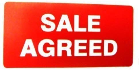 Property Sales Labels , Text: SALE AGREED , Red , Rectangle , Estate & Letting Agent Self-Adhesive Stickers