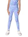 UMILDO Girl's Active Sports Wear Skinny Fit Ankle Length Printed Polyester Mid Rise Leggings_Lavender, 8-10 Years