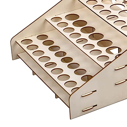 Plateau de rangement module à bouteilles et support pinceaux bois - 3