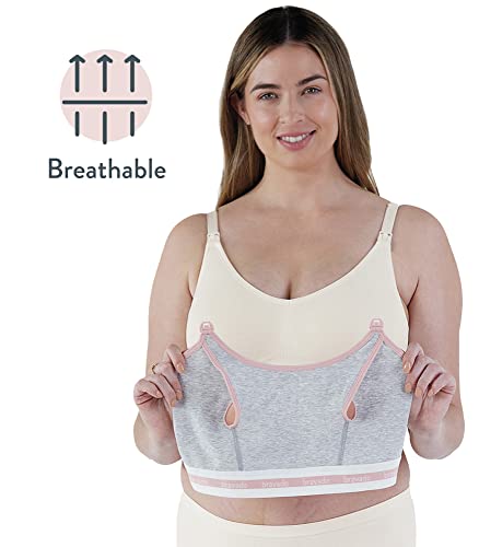 Bravado! Designs Sustainable Clip And Pump Hands-Free Pumping Accessory | Dove Heather | S #TOP3