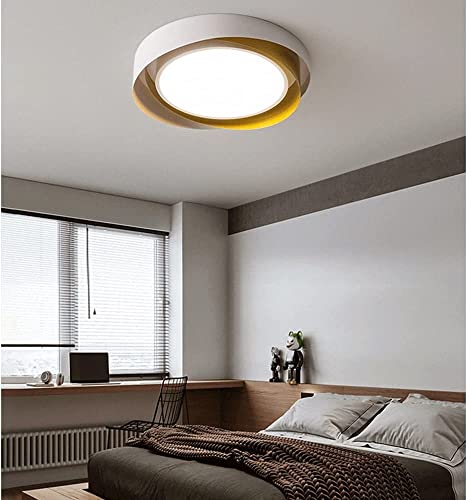 Lustre moderne LED rond à intensité variable, panneau lumineux chic 19,7" - 3