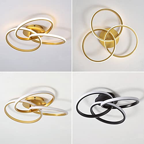 Lustre LED dimmable à télécommande pour salon et chambre moderne - 4