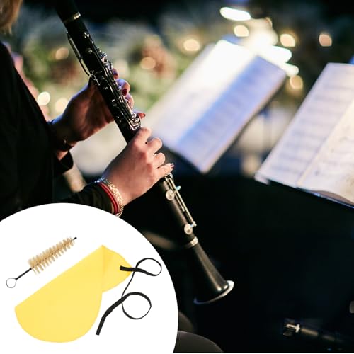 image for InnoHHustle Clarinet Cleaning Cloth & Swab Clarinet Cleaning Kit for C