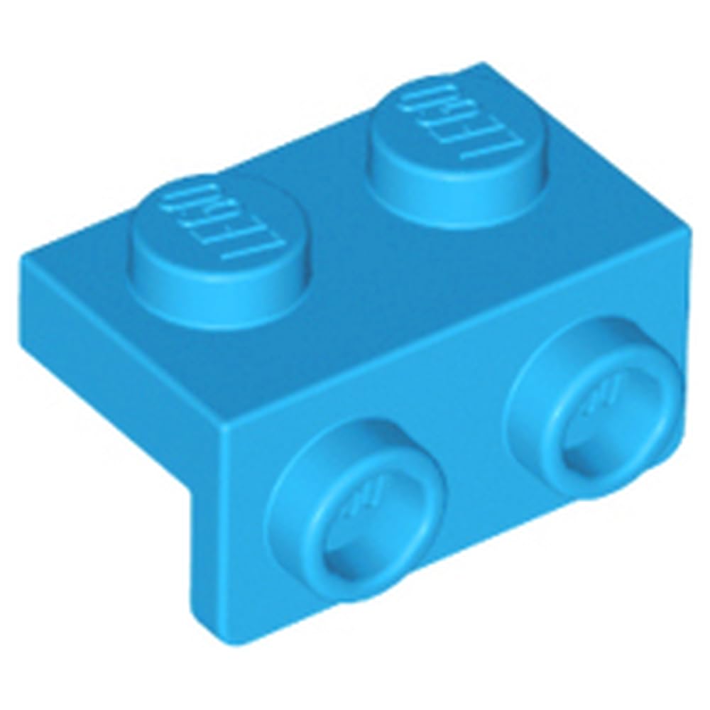 LEGO Bracket 1 x 2-1 x 2, Part 99781 (Dark Azure, 10, Bricks)