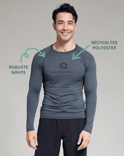 Dames lange mouwen beachvolleybal sport shirt met lange mouwen - gerecycled polyamide Made in Portugal - ondergoed functioneel shirt met lange mouwen Dames lange mouwen beachvolleybal sport shirt met lange mouwen - gerecycled polyamide Made in Portugal - ondergoed functioneel shirt met lange mouwen