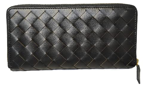 Women Casual Genuine Leather Lady Purse Bottega (Black)-picture-14