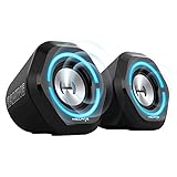 Edifier G1000 USB Computer Speakers,Bluetooth 5.3 PC Gaming Speakers for Computer and Mobile Phone USB 3.5mm Aux Bluetooth Input RGB Lights, Black