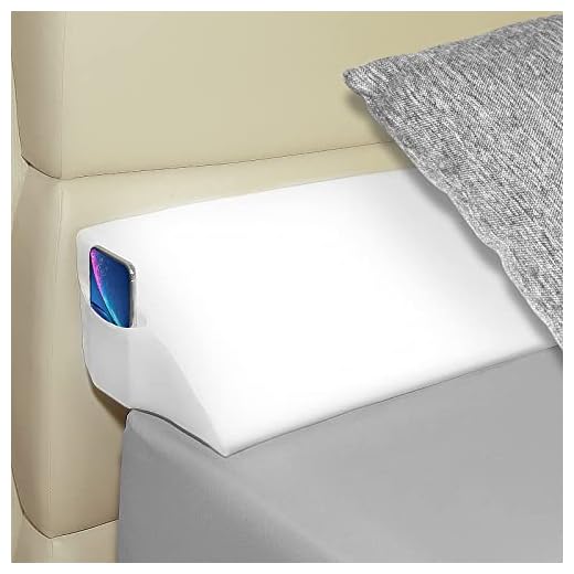Talcusble Queen Size(60"x10"x6") Bed Wedge Pillow Plus/Bed Gap Filler for Headboard/Triangle Bolster Pillow/Fill The Gap(0-8") Between Your Headboard and Mattress/Wall(White)