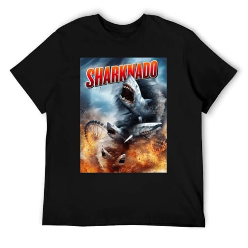 TOOTHPICKS JINGYAN Men's Sharknado T-Shirt Short Sleeve