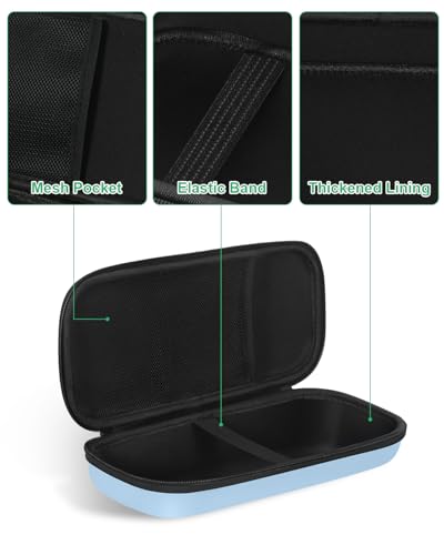 Image of Hard Stethoscope Case for 3M Littmann Classic III /Cardiology IV /MDF Acoustica Stethoscopes - Shockproof Stethoscope Bag Portable Carrying Case for Medical, Doctor, Nurse Accessories - Light-Blue