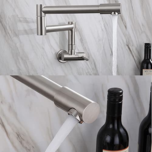 Robinet de remplissage de marmite brossé pour cuisine à eau froide