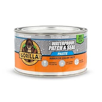 Amazon.com: Gorilla Waterproof Patch & Seal Rubberized Sealant Paste