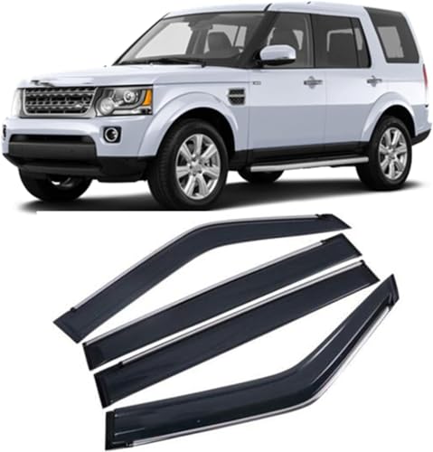 Voiture déflecteurs de vent et visières Land Rover Discovery 4 protections fenêtre latérale noires
