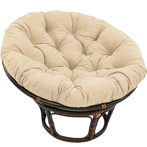 Cojín Egg para silla soluciona el asiento duro de tu butaca colgante caqui 5