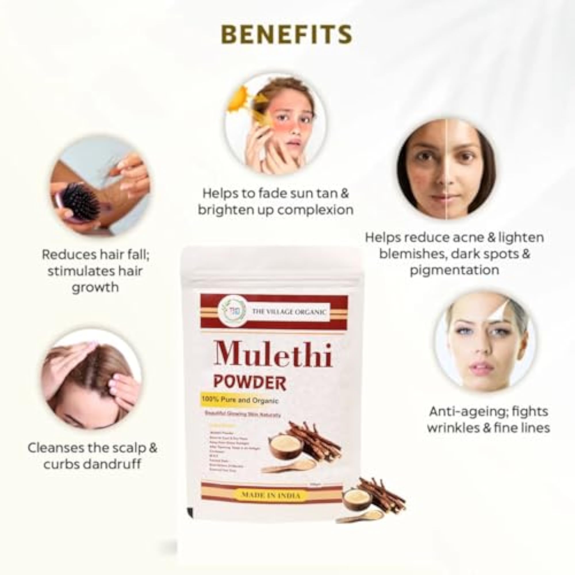 Mulethi Powder for Healthy Hair, 100g
