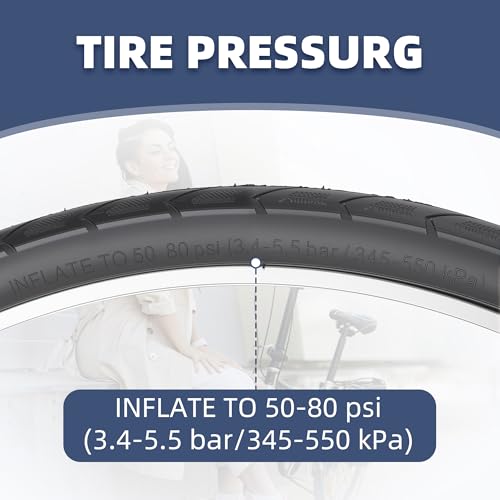 ZUKKA 20 x 1 3/8 inch Bike Tire 20 Inch Bike Tire Folding