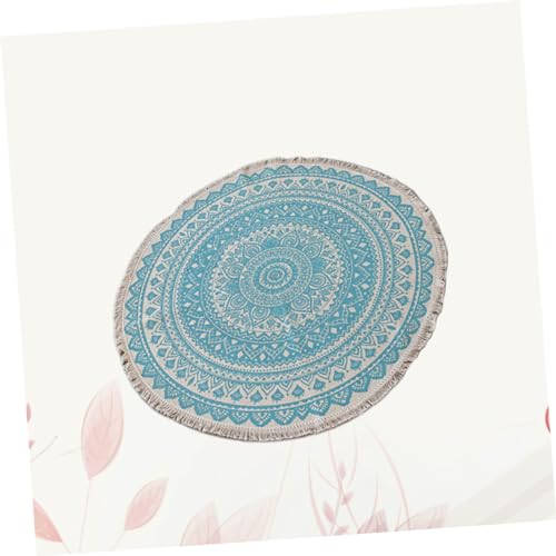 Alfombra antideslizante de salon lavable con estampado floral 5