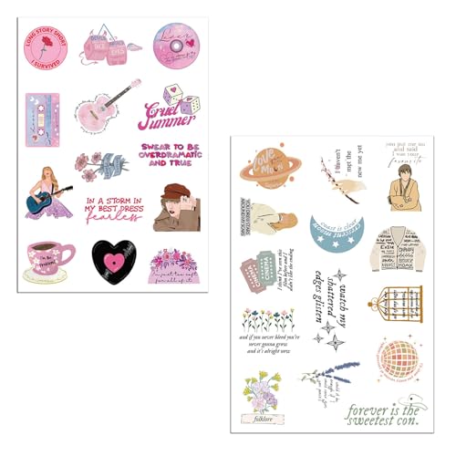 100 peças de adesivos de vinil à prova d'água TS para garrafa de água lembrancinhas de festa de ani