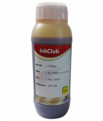 Inkclub Compatible Dye Refill Ink for Epson Printers- Yellow, 500ml (B01BHYX4H8) Amazon Price History, Amazon Price Tracker