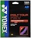 YONEX PTGR130 Tennis String, PolyTour Reb, 130 String, High Rotation Spin, Purple (039)