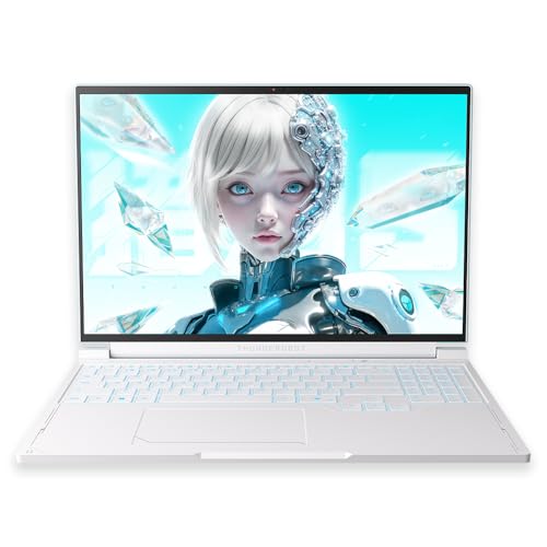 Image of Cutesliving Thunderobot Hunter Blade S Gaming Laptop with Intel Core i9-13900HX GPU, GeForce RTX 5060 8GB GDDR7, 16-inch 2.5K 240Hz Display, 32GB DDR5 RAM, 1TB SSD,Wi-Fi 6E, Win 11 Home (Sky Blue)