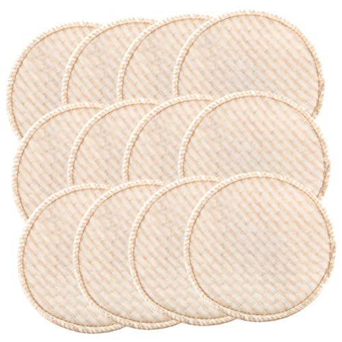 FAVOMOTO Cotton Nursing Pads 12 Pack Breastfeeding Pads for Leaking Reusable Nursing Pad Postpartum Breast Pads Anti Galactorrhea