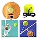 Shurhome Portable Tennis Trainer Tennis Practices Rebounder with String Single Tennis Training Equipment for Self-Pracitce