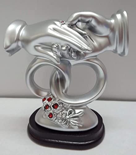 Goldiluxe-Resin-Couple-Miniature-Figurine-Couple-Gift-Showpiece-Silver-10x-8X-6-cm-Valentine-Gift-Couple-Gift