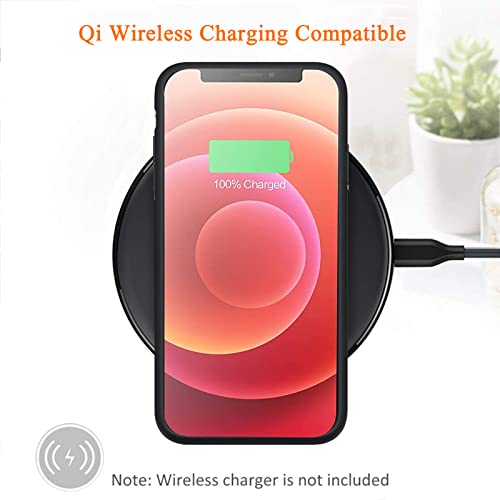 Unlou Battery Case For Iphone 12/12 Pro (6.1"), 10000Mah Wireless Charging Compatible, Carplay Portable Charger - Black #TOP6