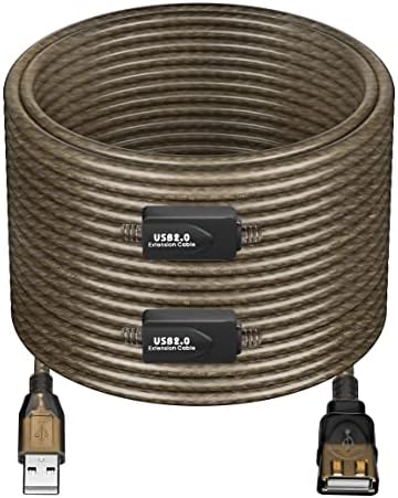 75FT USB Extension Cable, GGMTY USB 2.0 Type A Male to A Female Active Repeater Extension Cable 75ft, High Speed 480 Mbps