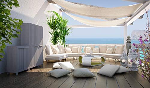 Terry, C-Wood 2680, Schrank mit zwei Türen in Holz-Optik und 3 Einlegeböden, für innen und außen - 68x39x170 cm