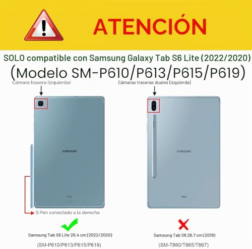 Funda y teclado Samsung Galaxy Tab S6 Lite para evitar arañazos 2