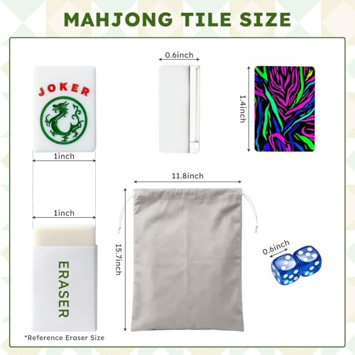 Juego de Mesa American Mahjong Set de 166 Fichas Acrílicas miniatura 2