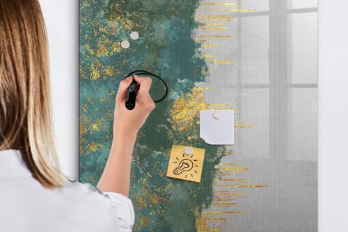 Tableau mural en verre effaçable 70x100 pour notes et photos de bureau - 5