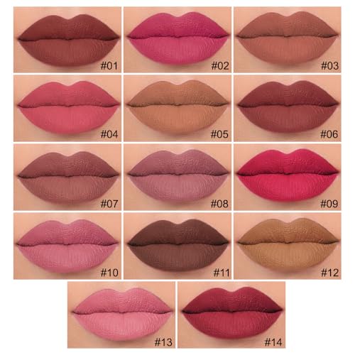 Image of 3Pcs Longwear Liquid Lip Liner Stain Marker Pen Set Long Lasting Waterproof, Mauve Dusty Pink Red Matte Permanent 24 Hour Lip Liner and Lipstick Combo, Color Stay Lipliner All Day, Lip Stains peel off