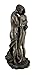 Resin Statues The Lovers Bronze Finished Loving Touching Couple Nude Statue 5 X 10.75 X 4.5 Inches Bronze