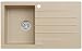 Produktbild Axigran Granitspüle Mojito 100 Küchenspüle Axis Beige Einbauspüle 50er Unterschrank Spülbecken Siphon, Exzenterbedienung, Ausschnittschablone 86x50 cm Granit