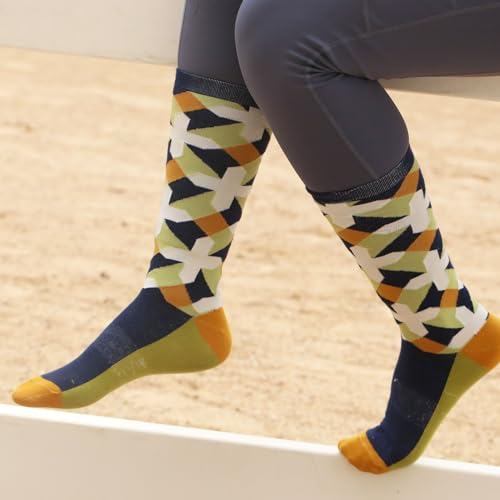Harrison Howard 2 Pairs Premium Quality Equestrian Riding Socks for Horse Riding &Tall Boot Knee High Socks for Women3