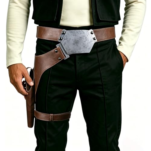 XCOSER Han Solo Belt Blaster Costume Props Accessories for Halloween