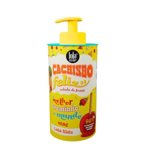 Lola Cosmetics - Cachinho Feliz Salada De Fruta Crema De Peinar - Infantil Unisex - 450g - Hidratación Profunda - Definición De Rizos - Control Del Frizz, Suavidad Y Brillo Natural
