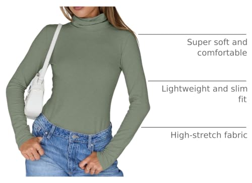 Image of Trendy Queen Womens Turtleneck Tops Winter Clothes