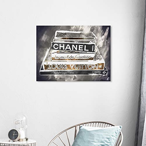 The Oliver Gal Artist Co. Fashion and Glam Wall Art Canvas Prints 'Lectures Grey' Home Décor by The Oliver Gal Artist Co. - Used condition - Image 4