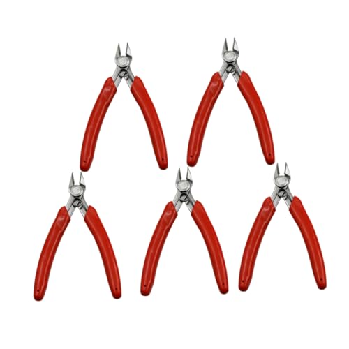 NULYLU Diagonal Pliers Set Flush Pliers Wire Cutters Cable Nippers 20° Loaded Ideal for Electronics Jewelry Model Making