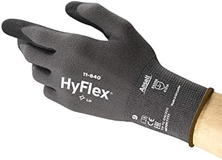 Ansell Unisex 11840 Gloves, Black, XL Pack of 12 UK